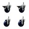 Service Caster 3.5'' Solid Poly Wheel Swivel 7/16'' Grip Ring Stem Caster Set 2 Brakes, 4PK SCC-GR20S3514-SPUS-PLB-716138-2-S-2 - alternate 1